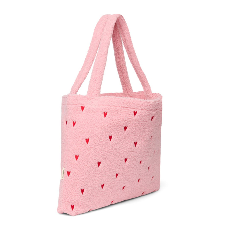 STUDIO NOOS - Teddy MOM BAG | Light Pink hearts 2