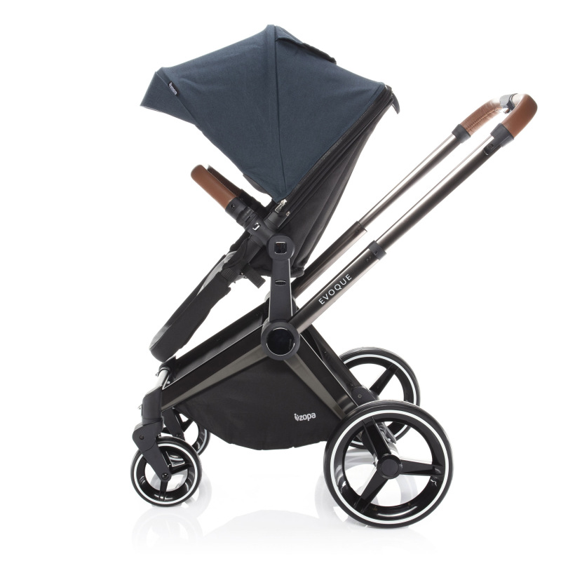 SET Podvozek Evoque + Farebný set ku kočárku Evoque, S/BR_Petrol Blue 2