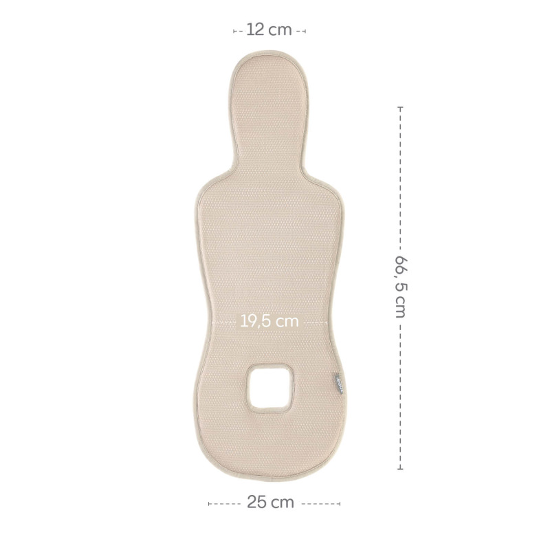 Priedušná podložka do autosedačky Breeze sk. 0+, Ivory Beige 6