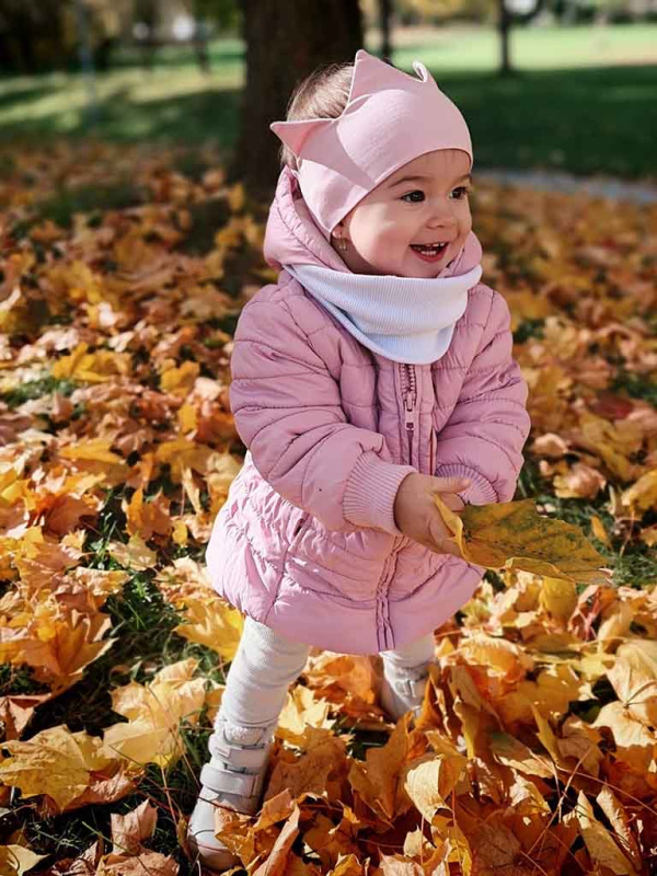 Korunková detská čelenka - BABY PINK 4