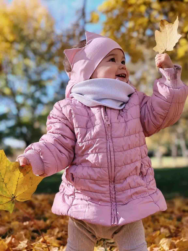 Korunková detská čelenka - BABY PINK 1