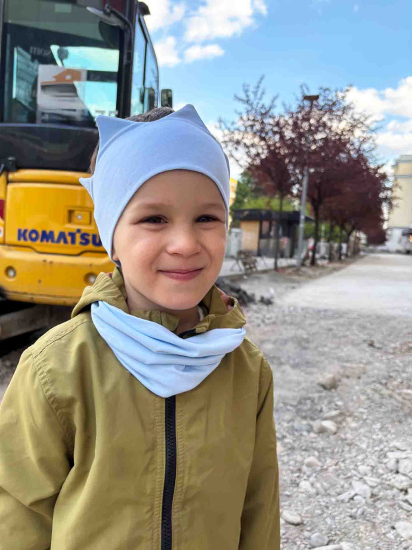 Detský nákrčník bavlna - BABY BLUE 4