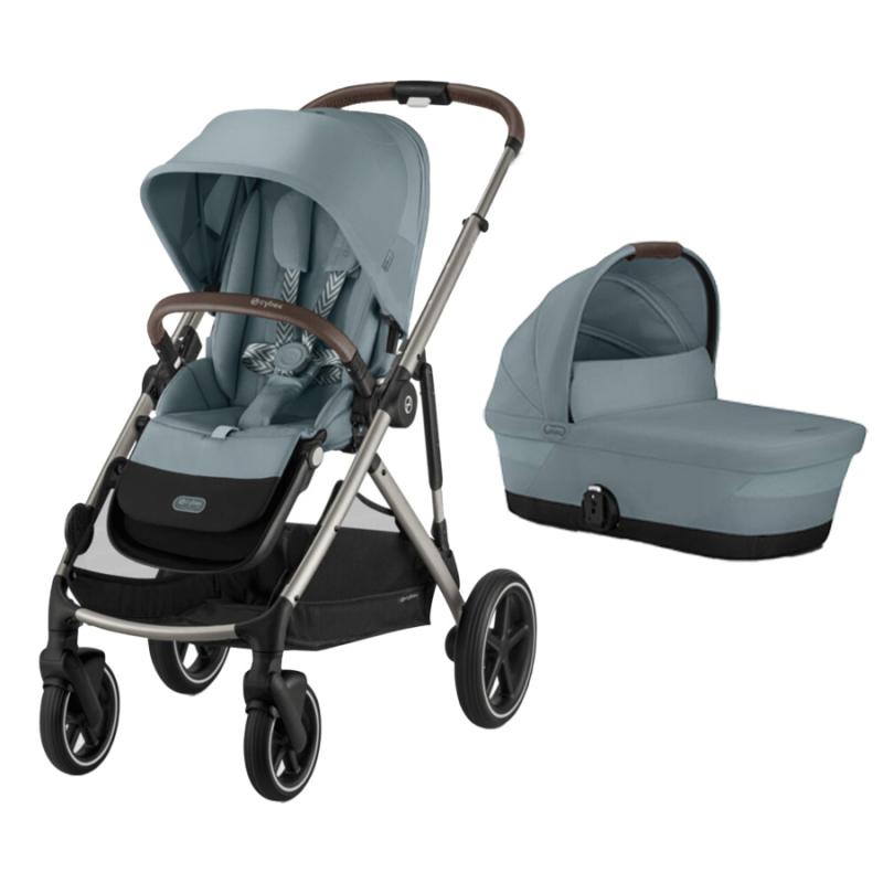 CYBEX GAZELLE Set S, STORMY BLUE (Taupe rám)