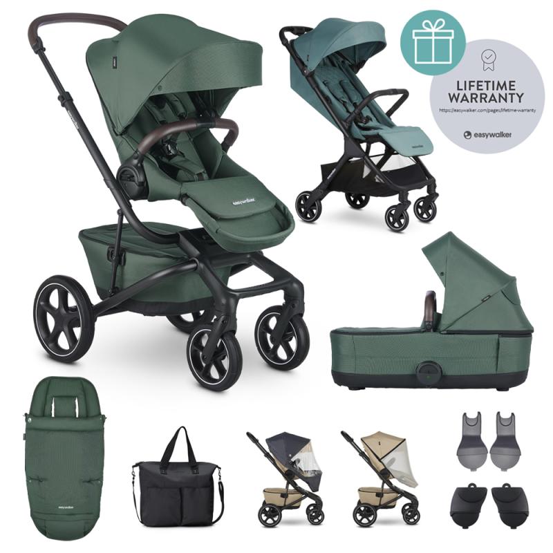 EASYWALKER Kočík kombinovaný Jimmey Pine Green XXL RWS + Jackey Forest Green