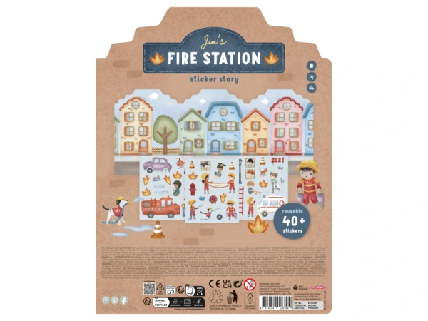 Knižka so samolepkami Hasičská stanica Jim 2