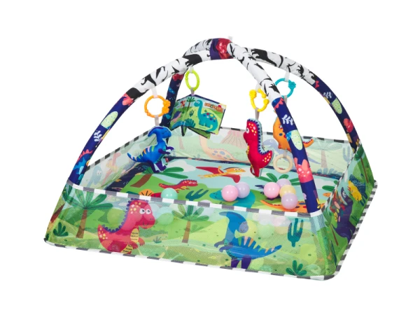 Hracia deka s hrazdou a loptičkami Dino Forest