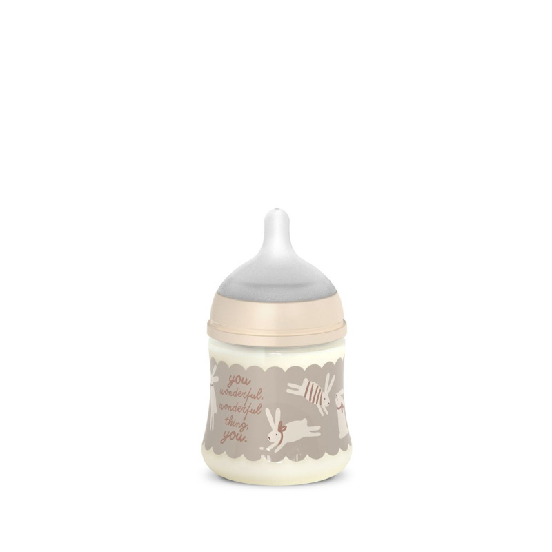SUAVINEX | Dojčenská fľaša WONDERLAND NEW 150ml FYZIOL PRŮTOK S - krémový králik 3
