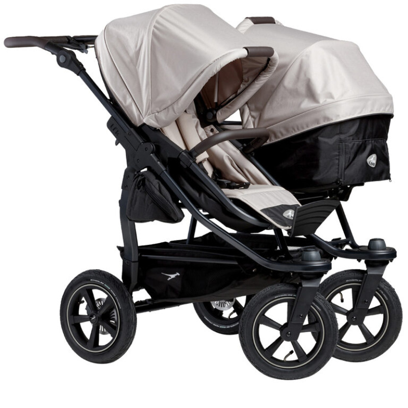 Tfk set duo2 frame 2025 - air wheel carrycot + seat sand 1