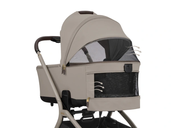 KikkaBoo Kočík 2v1 Goya Platinum Champagne 13