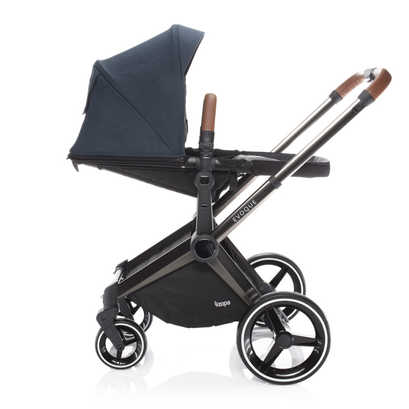SET Podvozek Evoque + Farebný set ku kočárku Evoque, S/BR_Petrol Blue 3