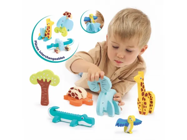 Puzzle penové 3D Zvieratká 9