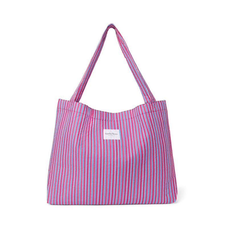 STUDIO NOOS - Poplin MOM BAG | Rasberry Striped 1