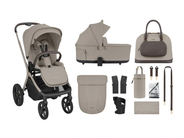 KikkaBoo Kočík 2v1 Goya Platinum Champagne 5