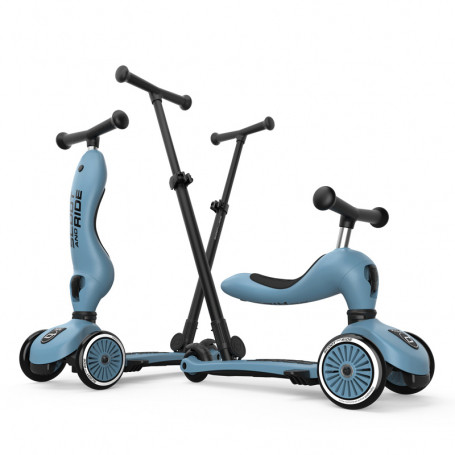 Odrážadlo kolobežka Scoot & Ride 2v1 Highwaykick 1 Push and Go Steel 8