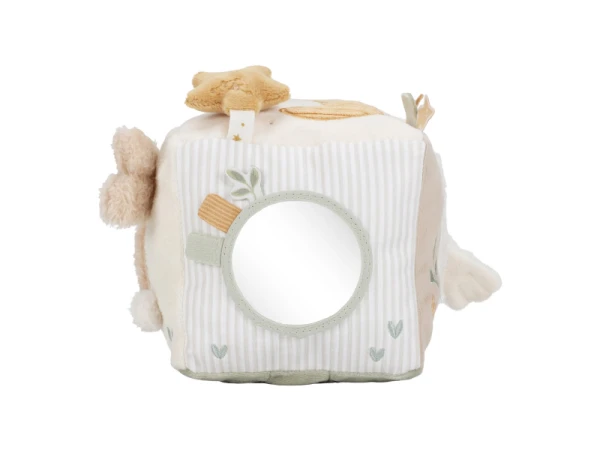 Kocka textilná s aktivitami Newborn Naturals 5