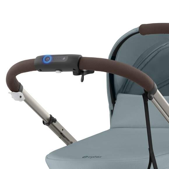 CYBEX Športový kočík E-GAZELLE, farba STORMY BLUE (taupe rám)