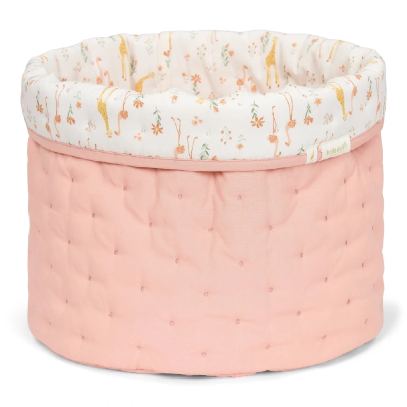 Košík textilný obojstranný veľký Pink Blooming Safari 1