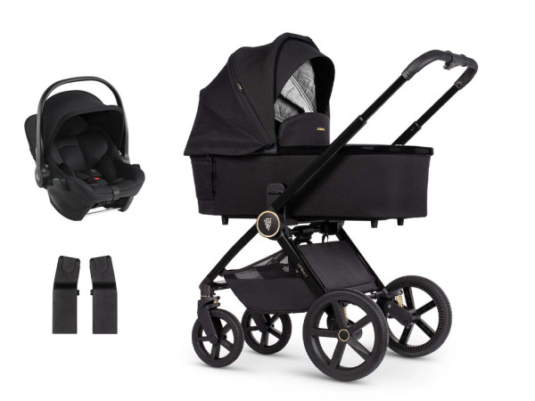 Venicci Upline 2 ALL BLACK + autosedačka + adaptéry