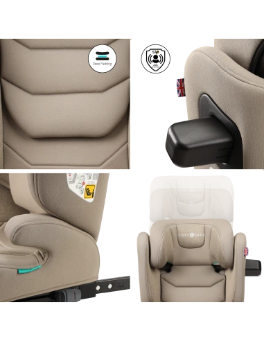 Cozy N Safe PORTLAND i-Size autosedačka 100-150, Ecru 2026 3