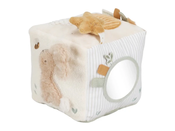 Kocka textilná s aktivitami Newborn Naturals 1