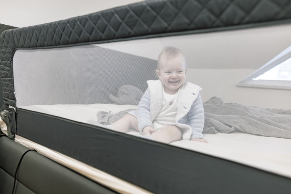 Zábrana na posteľ Monna, Antracit Grey 6