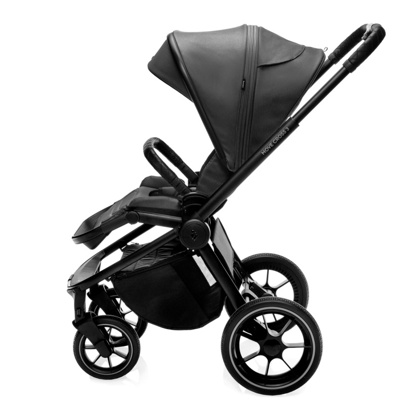 Set kočík Move Cross 3 + hlboká korba Move XL 3 + autosedačka XM podľa vlastného výberu, All Black 10