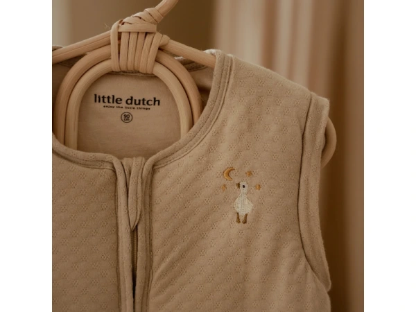Spací vak s oddeliteľnými rukávmi 90 cm Husa Beige Newborn Naturals 4