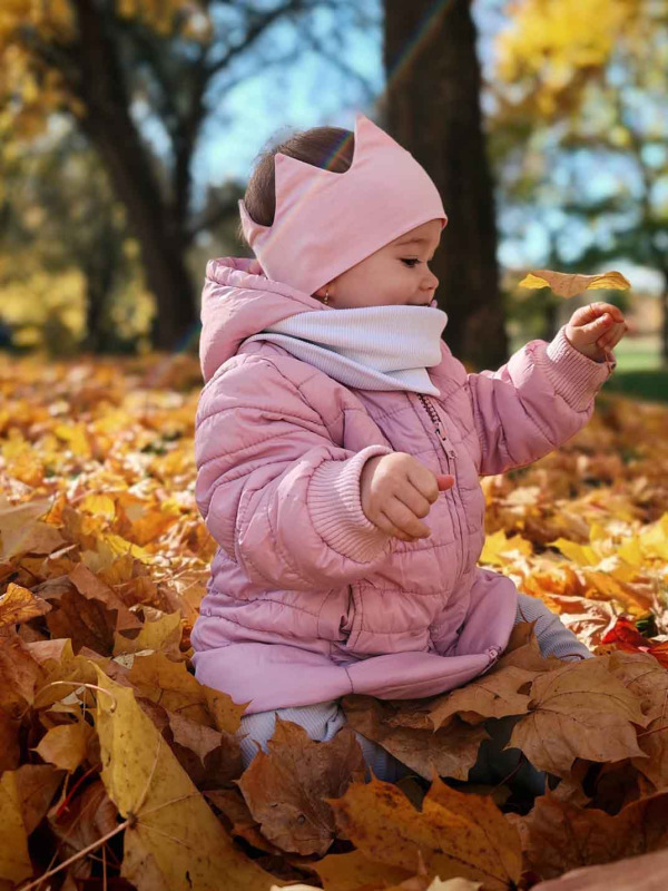 Korunková detská čelenka - BABY PINK 6