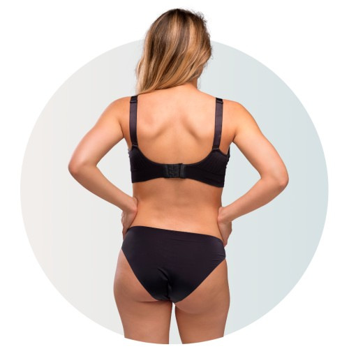 CARRIWELL Push Up materská podprsenka na dojčenie Black 2