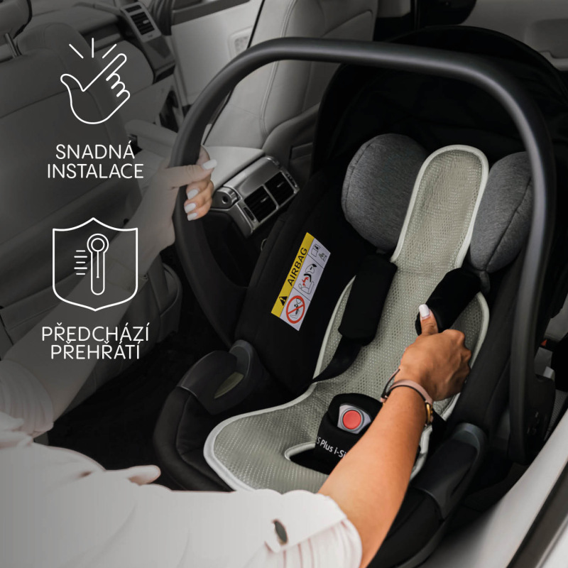 Priedušná podložka do autosedačky Breeze sk. 0+, Ivory Beige 1