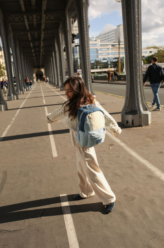 STUDIO NOOS - Patchwork Midi BACKPACK - batůžek | Denim 6
