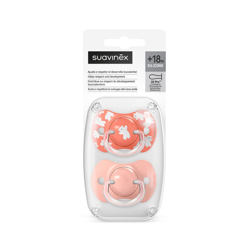 SUAVINEX | Cumlík SX PRO fyziologický WILD & FREE +18m 2 ks - ružový 5
