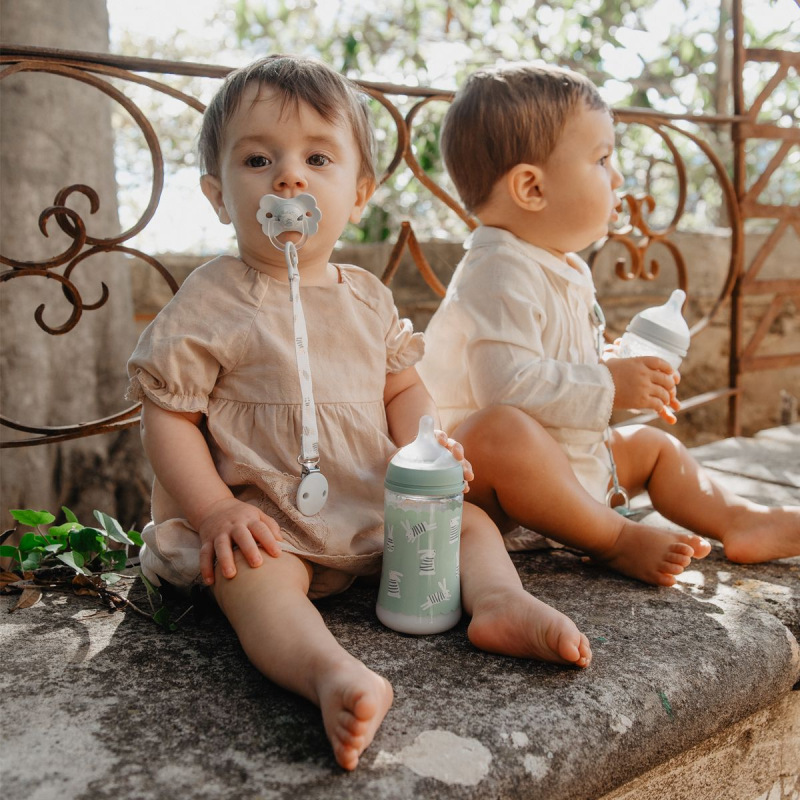 SUAVINEX | Dojčenská fľaša WONDERLAND NEW 360ml FYZIOL PRŮTOK L - zelený králik 2