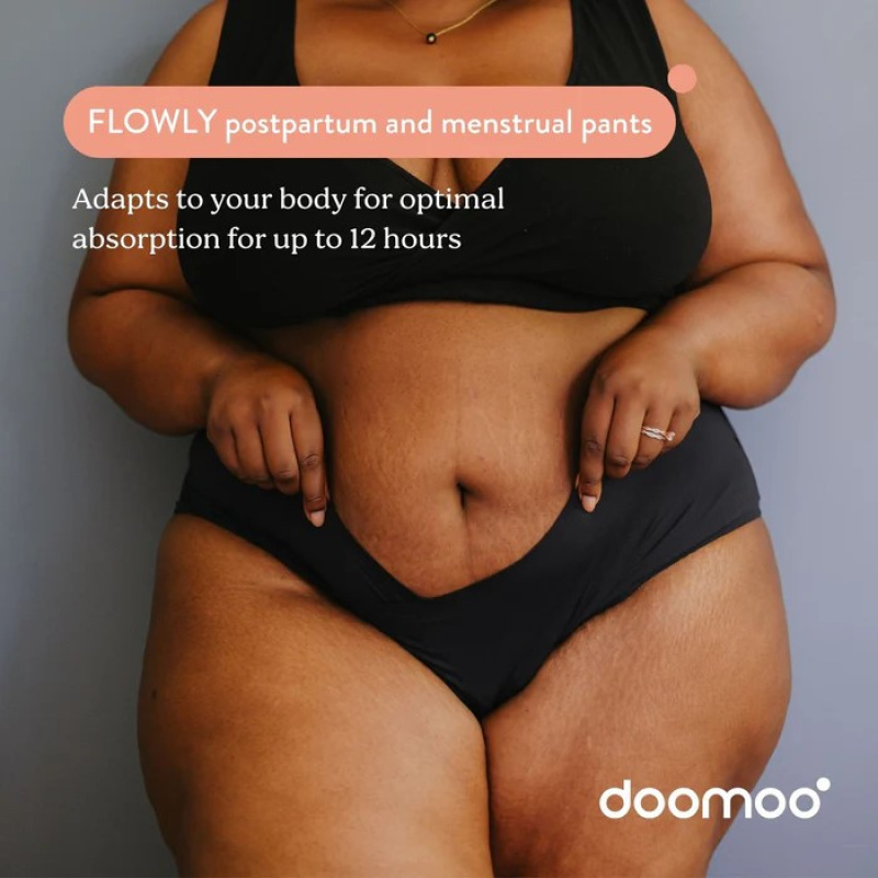 Popôrodné a menstruačné nohavičky, Black_ XS-S-M 1