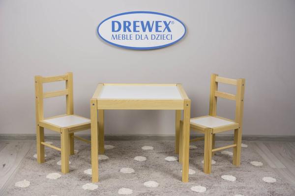 Drewex detský drevený stôl + stoličky