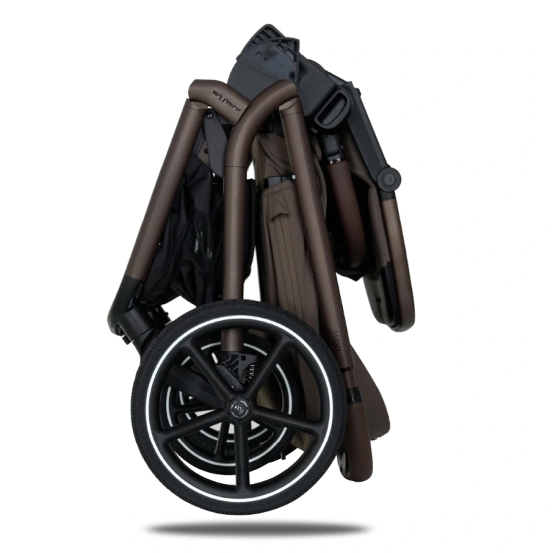 my junior® MAVI Mocca Brown + sedačka Romer Core + adaptéry 9