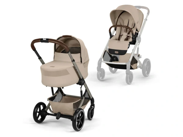 Cybex Balios S LUX + pevná vanička Cot S Lux 2026 - Moon Black