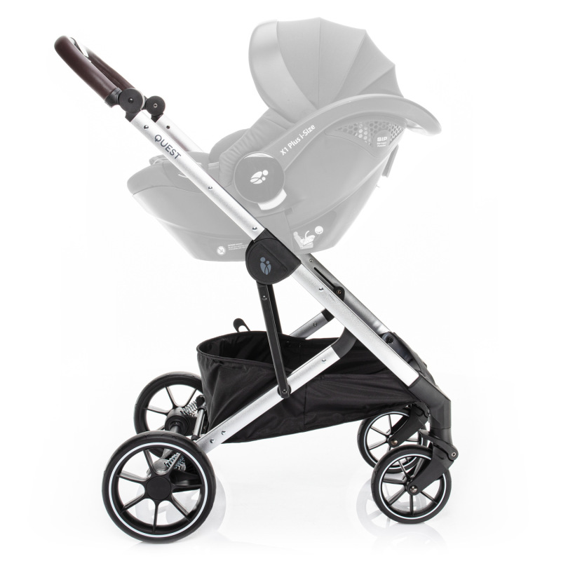 Set kočík Quest+ korba+ adaptéry, Tornado Grey/Silver 5