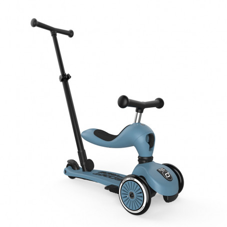 Odrážadlo kolobežka Scoot & Ride 2v1 Highwaykick 1 Push and Go Steel