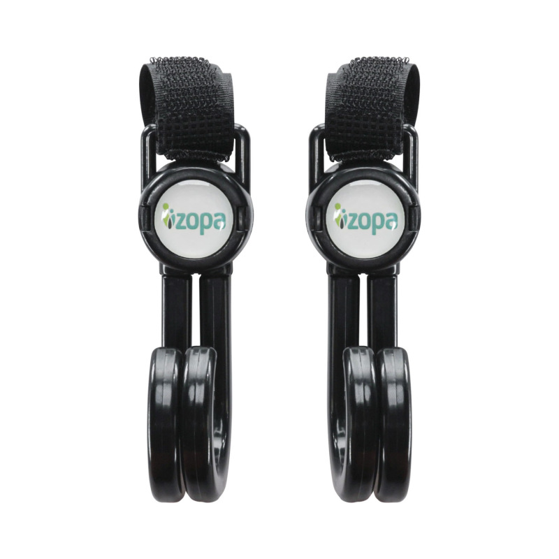 Dvojitý háček na kočárek 2 ks, Black 6