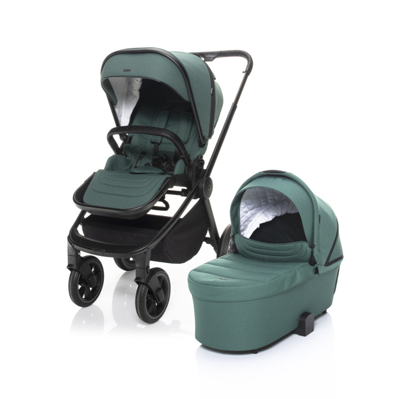 Set kočík Move Cross 2 + korba XL + adaptér, Antique Green /Black