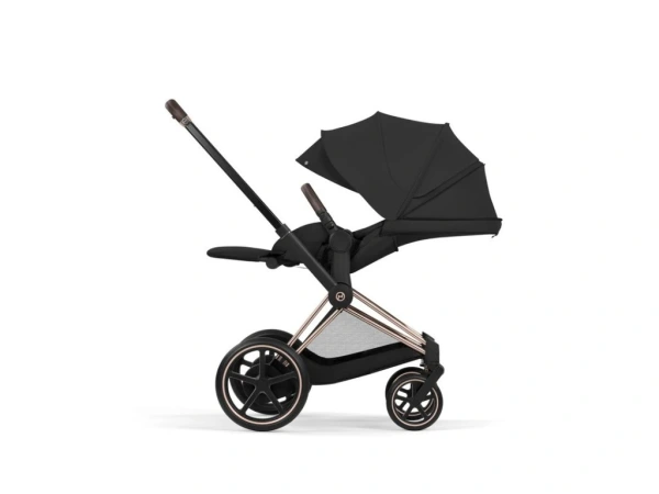 Cybex e-Priam Comfort 2026 rám Rose Gold - Sepia Black 8