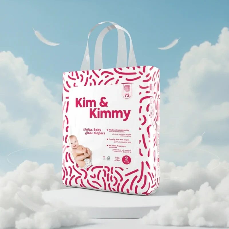 Kim & Kimmy plienky veľkosť 2 pre bábätká 4–8 kg, 72 ks