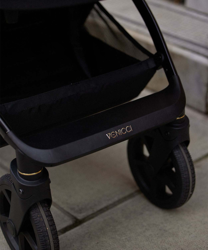 Venicci Upline 2 ALL BLACK + autosedačka + adaptéry 8