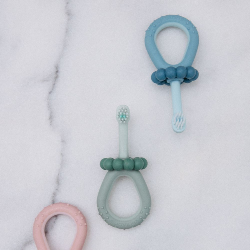 SUAVINEX | Detská kefka na zúbky BABY 0-2 roky - modrá 2