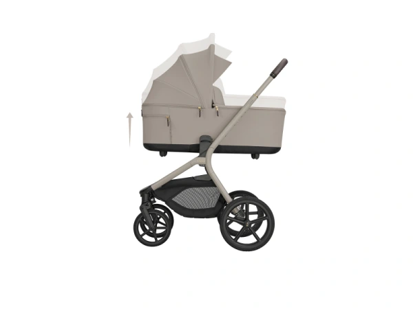 KikkaBoo Kočík 2v1 Goya Platinum Champagne 2