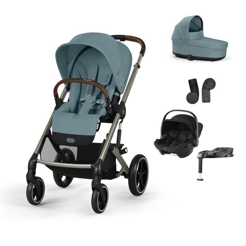 CYBEX BALIOS S Lux SET STORMY BLUE + autosedačka + isofix základňa