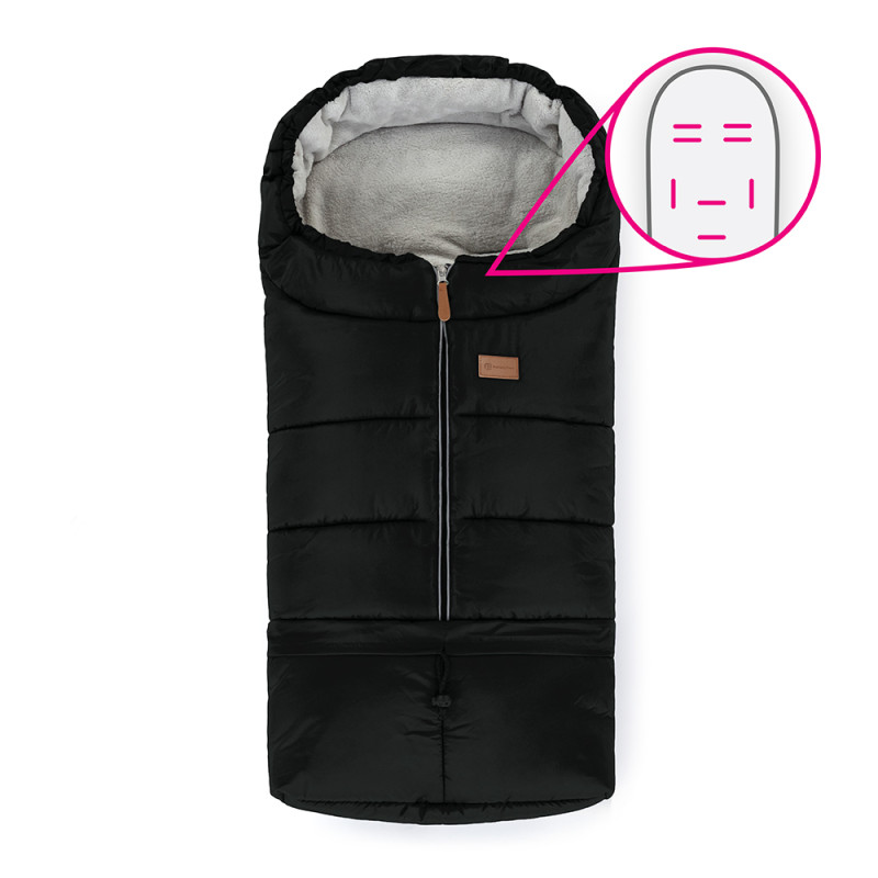 PETITE&MARS Fusak nastavitelný 3v1 Jibot Horizontal Ink Black