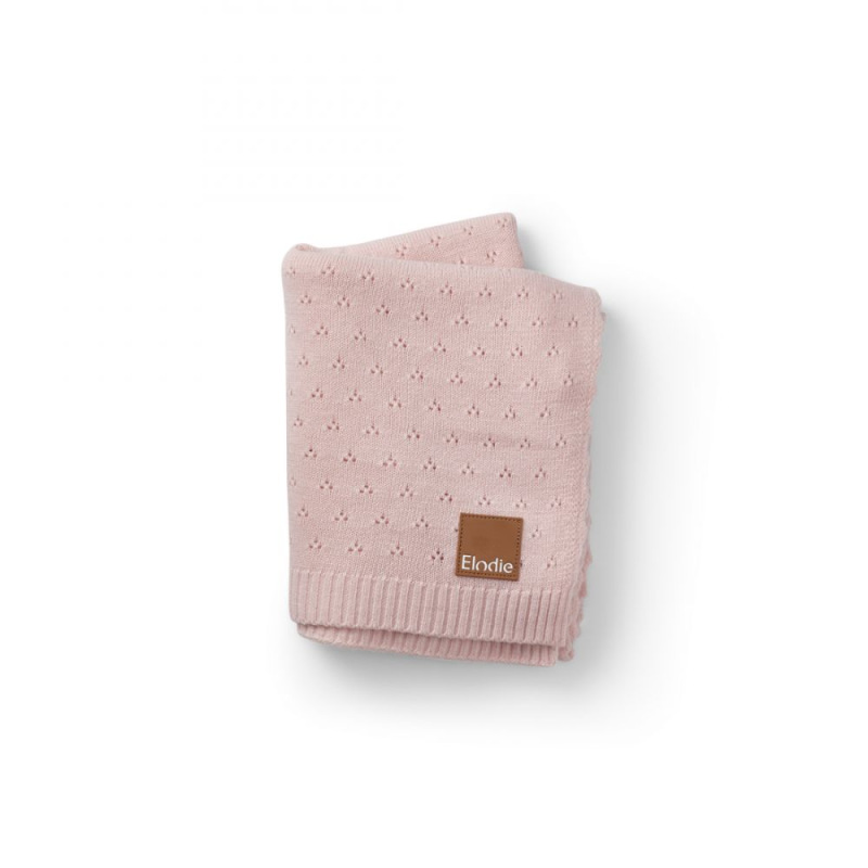 ELODIE DETAILS Pointelle Blanket deka, Misty Pink