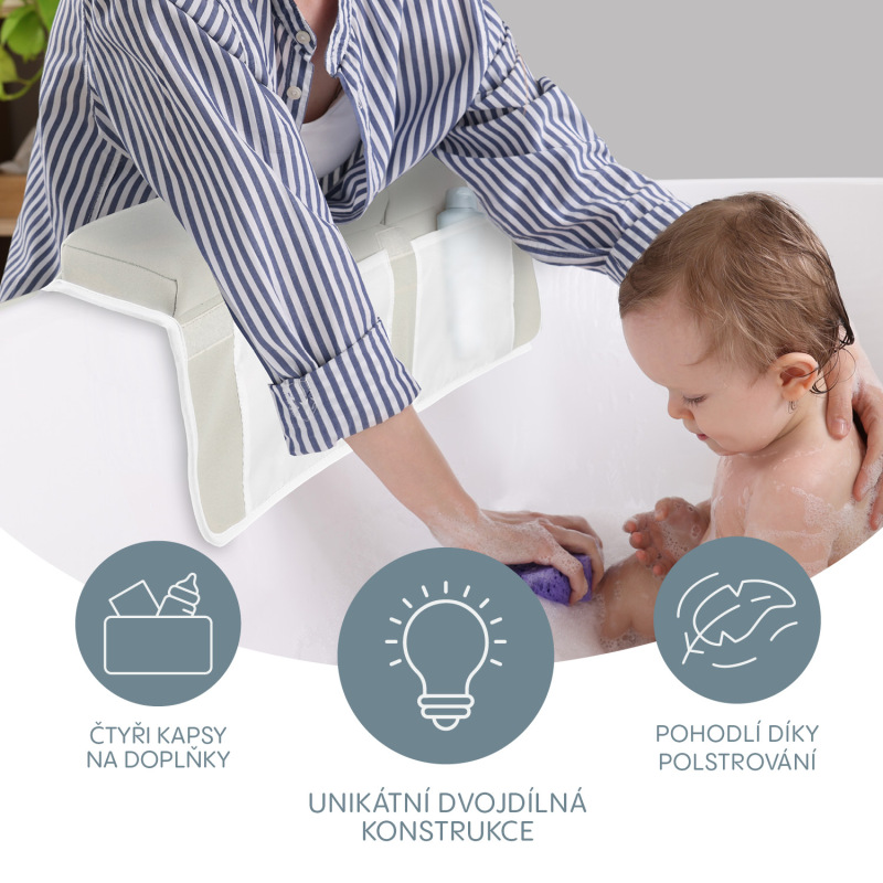 Podložka pod lakte na okraj vane, Grey 1